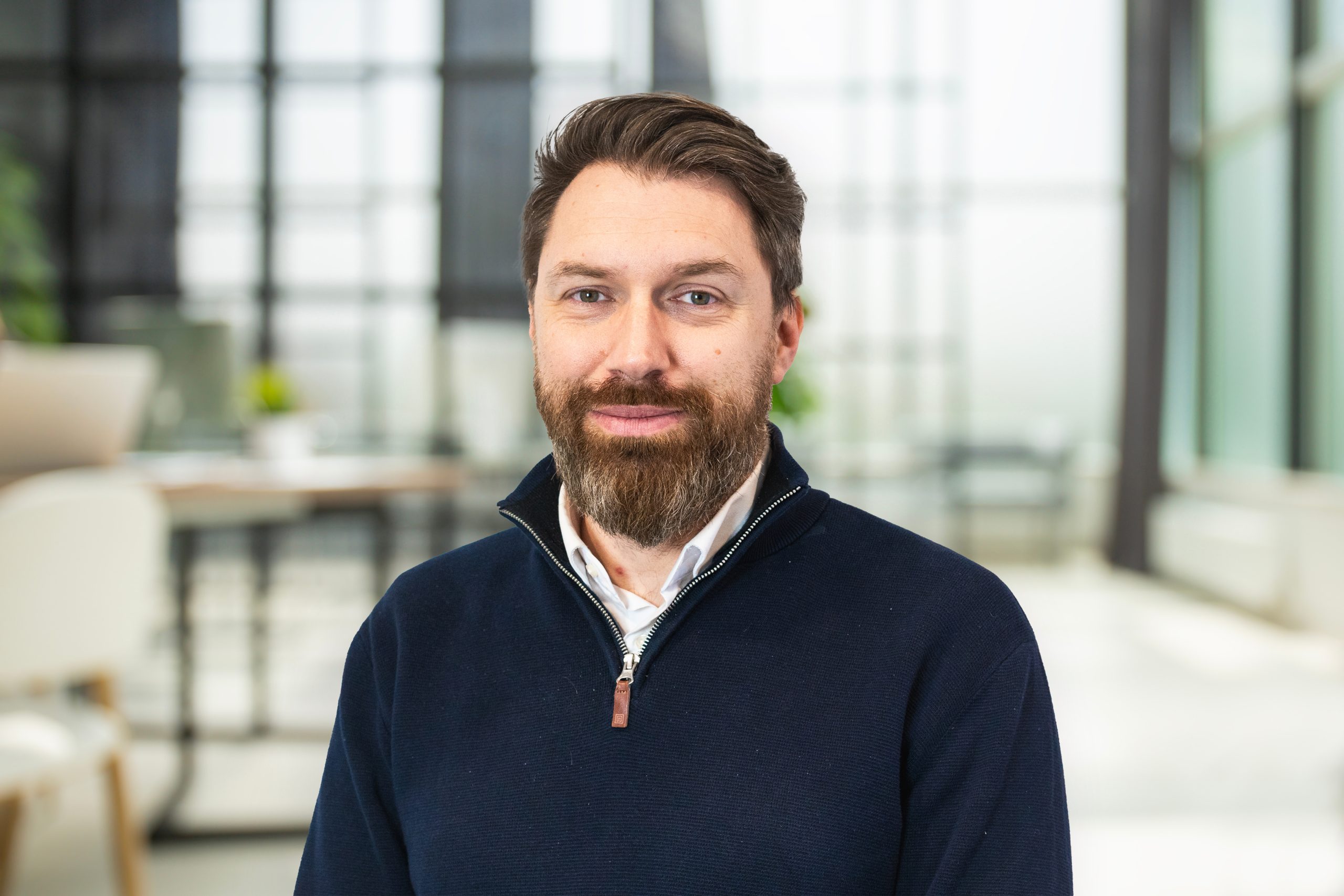 Business office without people with blurred bokeh background