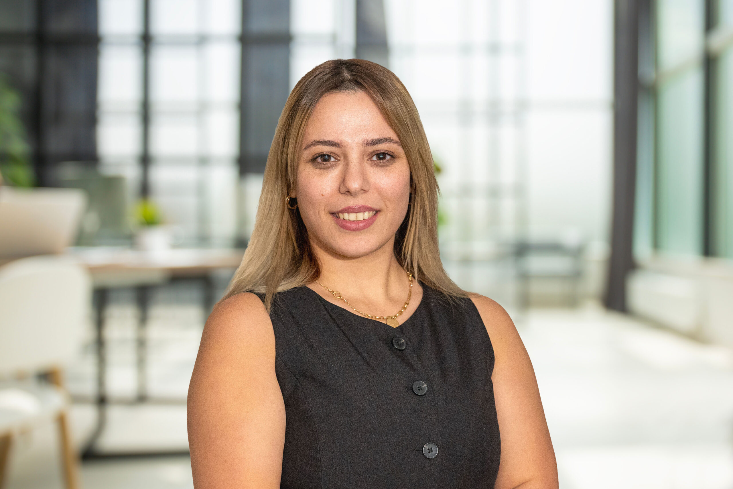 Business office without people with blurred bokeh background